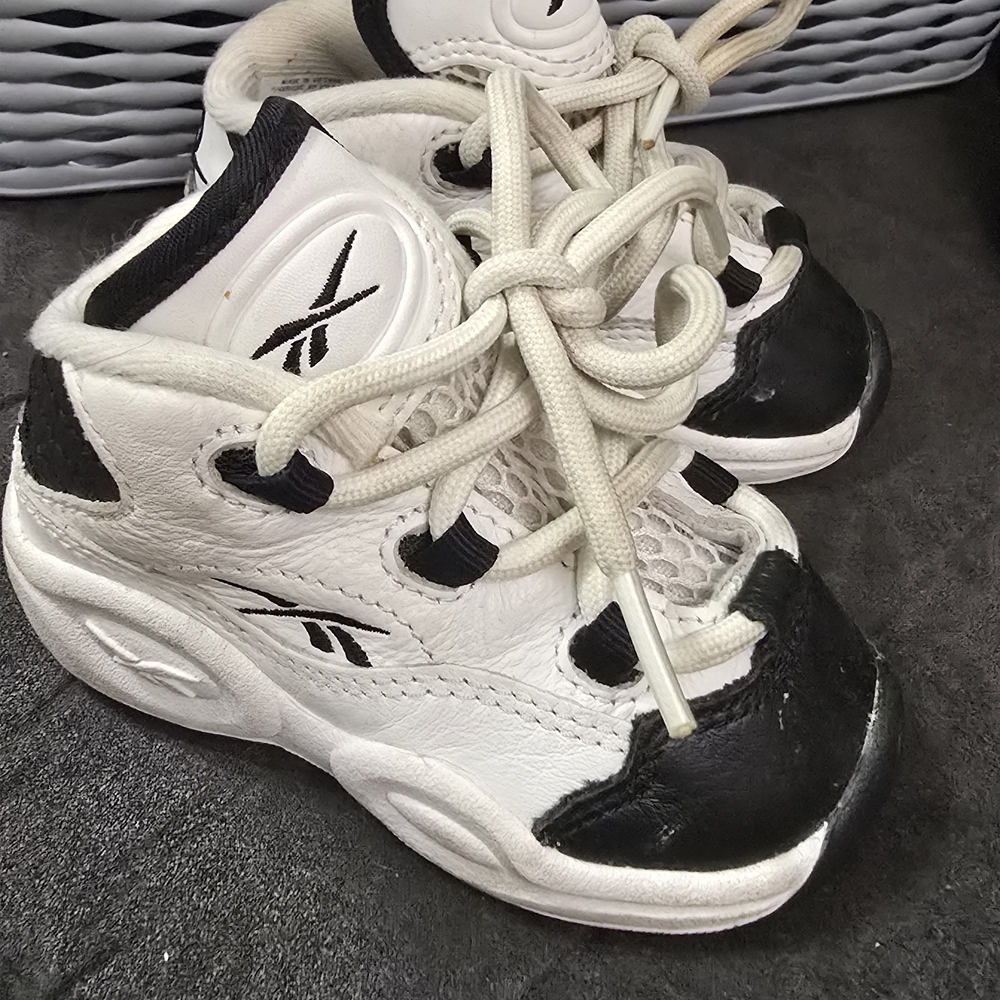 Reebok Kids Black and White Sneakers